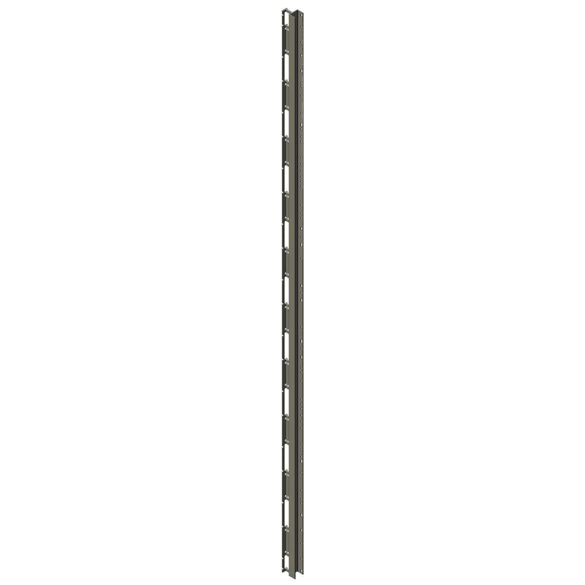 Zaunpaneel Universalleiste 2er-Set RAL 7016 Anthrazit