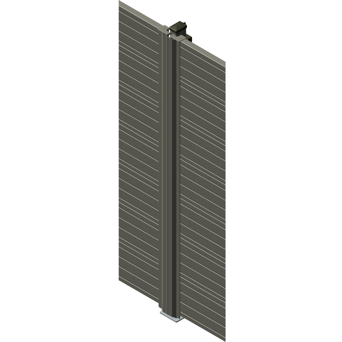 Zaunpaneel Pfostenabdeckleiste RAL 7016 Anthrazit
