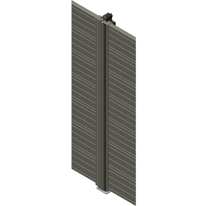 Zaunpaneel Pfostenabdeckleiste - RAL 7016