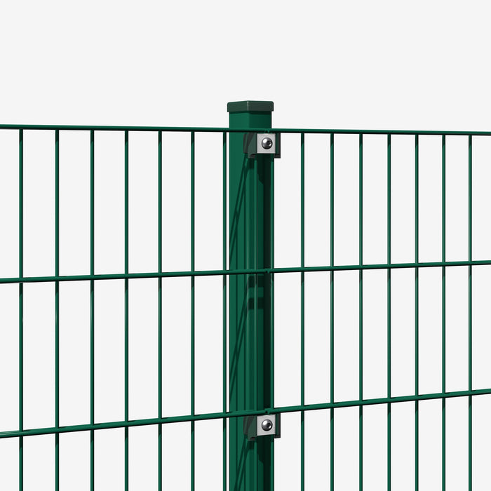 Pfosten Typ Klemmplatte - RAL6005