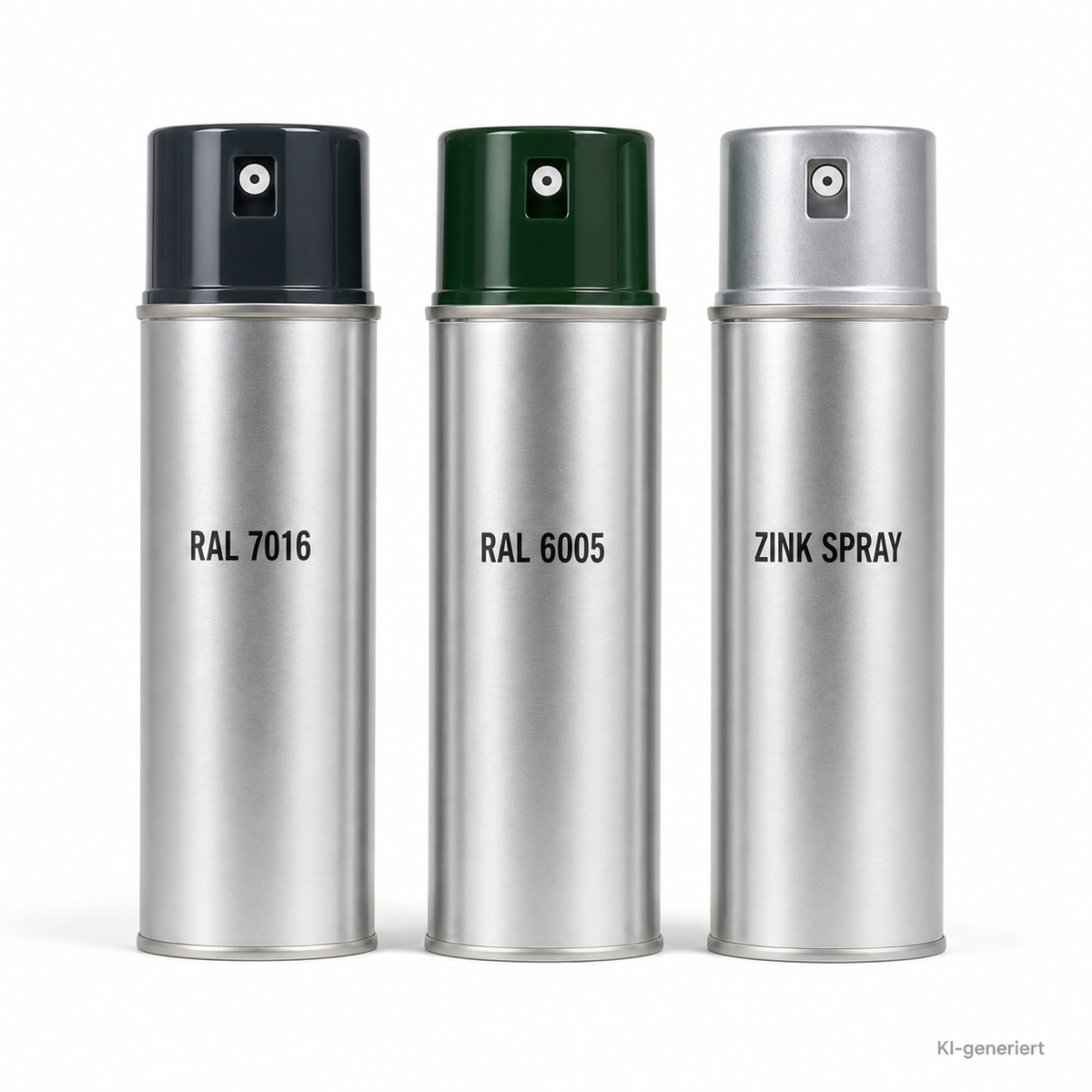 MEVA Farbdose 400ml zur Lackausbesserung, RAL7016/RAL6005/Zink, KI-generierte Produktdarstellung