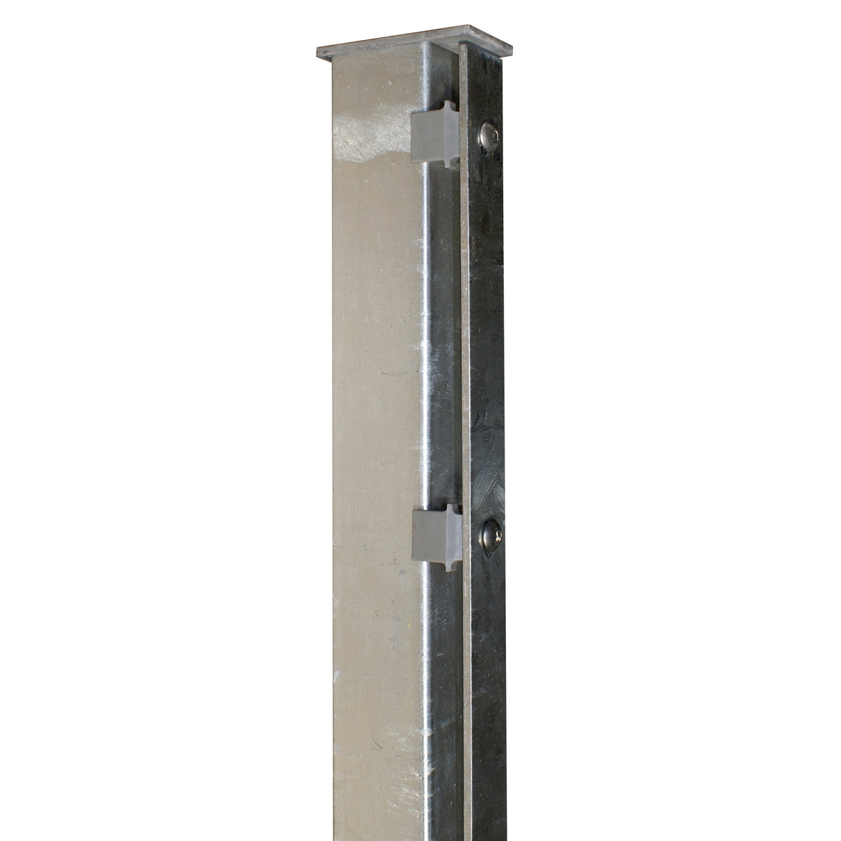 witterungsbeständiger, dekorativer Abschluss aus Aluminium für Zaunpfosten.