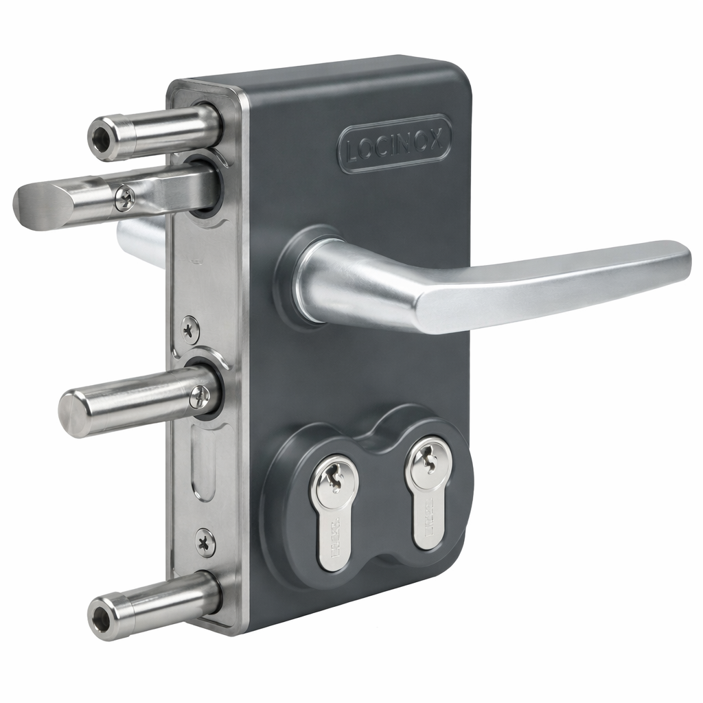 Locinox Doppelzylinderschloss 60 mm, RAL 7016 Anthrazit