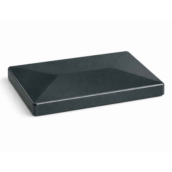Alu Pfostenkappe 60 × 40 mm mit Überstand - RAL 7016