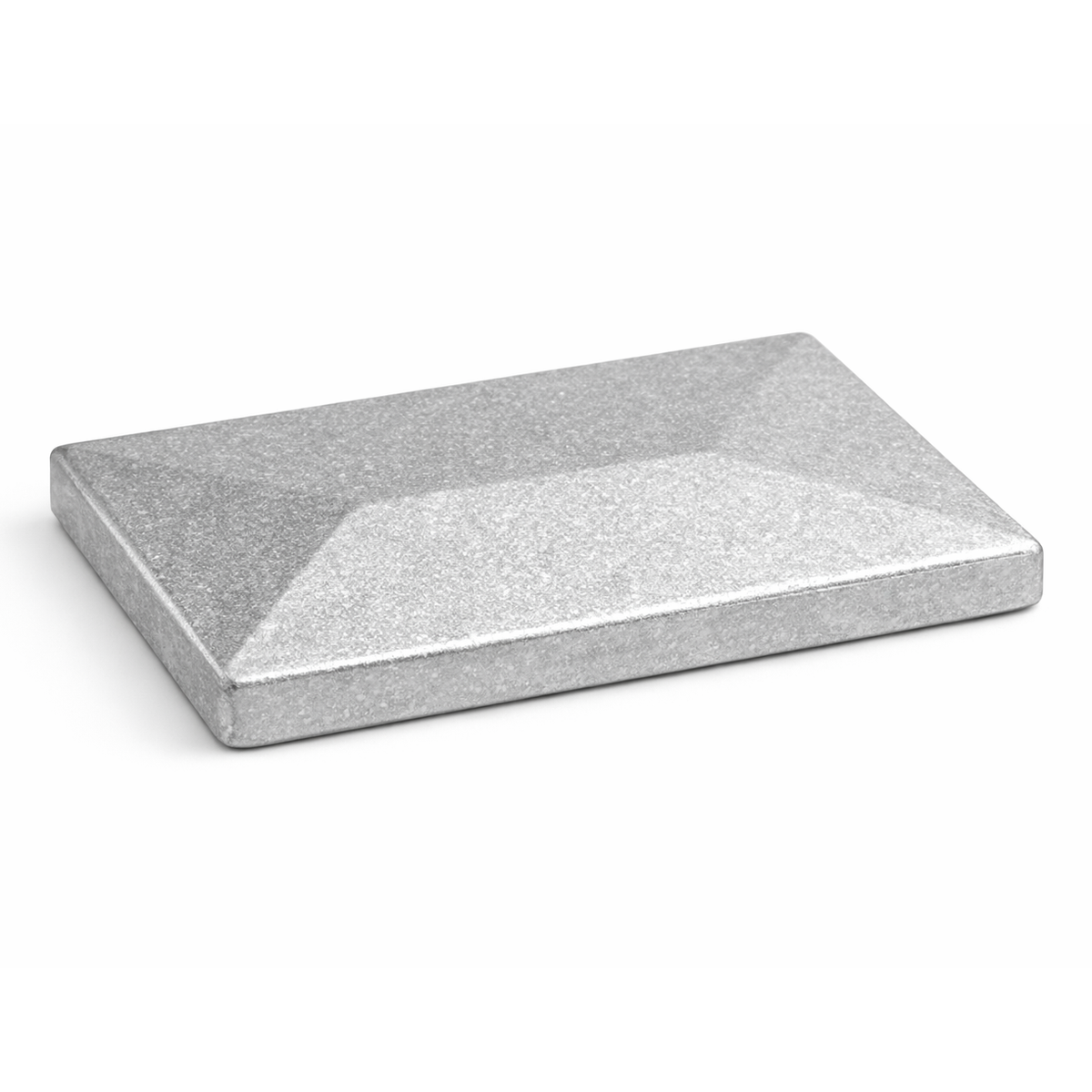 lu Pfostenkappe für Pfosten 60×40 mm mit Überstand in Aluminium Natur