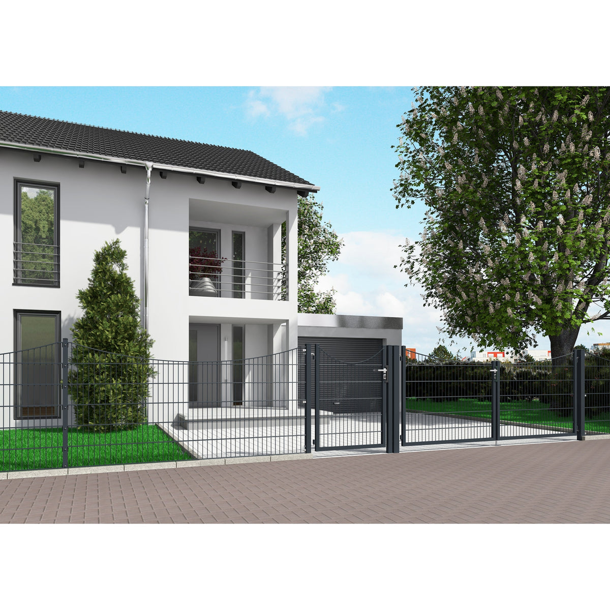 Dekorschmuckmatte Unterbogen in Anthrazit RAL 7016